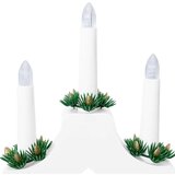 Most sa božićnim svijećama Bijelo 39.5 x 5 x 29 cm | shoptok.hr