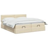  Podesivi krevet s madracem s uzglavljem 2 kom. Krem Tkanina - Krem 200 x 200 cm Dizajn linija | shoptok.hr