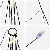  LED božićno drvce s 276 LED svjetlima Topla bijela 511 cm Metal | shoptok.hr