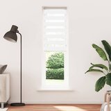 vidaXL Zebra senčilo bela 60x200 cm tkanina širina 55,9cm poliester | Shoptok.si