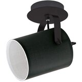 Eglo Villabate reflektor/1, e27, crna/bijela/čelik/tkanina | shoptok.hr
