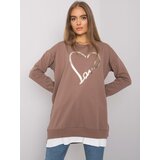 RUE PARIS Tunic-RV-TU-7258.40P-Brown Cene