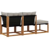  Zunanji modularni kavčni sklopi 3 Kos Naravna in svetlo siva, (5000272336) | Shoptok.si