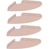  Lebdeća polica s policom 4 pcs Ružičasta 18 x 18 x 2 cm - Ružičasta 18 cm 4 | shoptok.hr