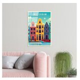 WALLXPERT dekorativna slika od kaljenog stakla, amsterdam, uv 1028 (30x45 cm)
