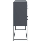vidaXL Komoda antracitna 100,5x39x107 cm hladno valjano jeklo | Shoptok.si