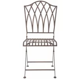Esschert Design Rjavi kovinski zložljivi vrtni stol - Esschert Design