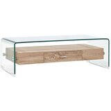  Stolić za kavu prozirni 98 x 45 x 31 cm od kaljenog stakla | shoptok.hr