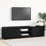vidaXL TV omarica Črni hrast 140x40x36 cm Izoblikovan les Cene