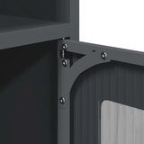 vidaXL Komoda antracitna 100,5x39x107 cm hladno valjano jeklo | Shoptok.si