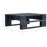  Vrtni tabure iz palet črna impregnirana borovina, (20660217) | Shoptok.si