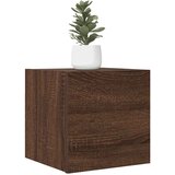 Maison Chic Stenska TV omarica - TV stojalo - Televizijska omarica rjavi hrast 30,5x30x30 cm, (21699545) | Shoptok.si