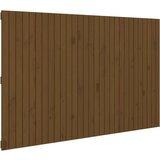  Zidno uzglavlje boja meda 185x3x110 cm masivna borovina | shoptok.hr
