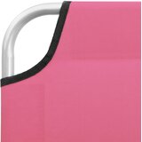 Sklopiva ležaljka za sunčanje od čelika i tkanine ružičasta | shoptok.hr