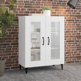 Maison Chic Komoda - Predalnik bela 69,5x34x90 cm inženirski les, (21716161) | Shoptok.si