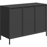  Komoda crna 101,5x39x73,5 cm hladno valjani čelik | shoptok.hr