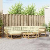  Set vanjskih sofa 7 pcs Bijela i krem | Eponuda.com