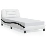  Okvir kreveta s LED-om bez madraca Hvar bijelo-crni 80x200cm | shoptok.hr