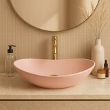 REA Bath Nadgradni umivaonik Rea Royal Powder Pink Matt | shoptok.hr