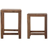 Bloomingville Pomoćni stolići u setu 2 kom od recikliranog drva 40x36 cm Galen – | shoptok.hr