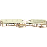  Set vanjskih sofa 9 kom. Bijela i krem | shoptok.hr