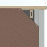 vidaXL Kopalniška omarica BERG bela 40x34x110 cm trdna borovina | Shoptok.si
