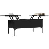  Stolić za kavu crni 100 x 50 x 45 cm konstruirano drvo i metala | shoptok.hr