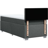 vidaXL Krevet s oprugama i madracem tamnosivi 90 x 190 cm od tkanine | shoptok.hr