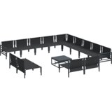 vidaXL Sjedeća garnitura za vrt 14 pcs Antracit Čelik | shoptok.hr
