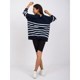 RUE PARIS Blouse-RV-BZ-7556.68-navy blue | shoptok.hr