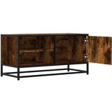 vidaXL TV omarica sonoma hrast 80x34,5x40 cm inženirski les in kovina | Shoptok.si