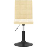 vidaXL Vrtljivi jedilni stoli 4 kosi krem žamet, (20945308) | Shoptok.si