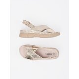 GOODIN Gold flat sandals | Shoptok.si