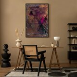  Slika - Honey Abstraction (1 Part) Vertical 80x120 U crnom drvenom okviru | shoptok.hr