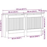  Pokrivač radijatora Visoki sjaj bijela 172 x 19 x 81 5 cm | shoptok.hr
