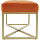 Kayoom KLOP BREZ NASLONA, les, kovina, tekstil, leseni material oranžna, zlate barve | Shoptok.si