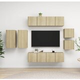  8-dijelni set TV ormarića boja hrasta sonome od iverice | shoptok.hr