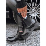 DStreet Botki damskie STEPBACK z wysoką podeszwą czarne | shoptok.hr