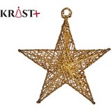 KRIST+ novogodišnji ukras za jelku zvezda 15cm zlatna Cene