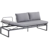 SUNFUN Lounge zofa Maja (198 x 63 x 31,5 cm, prašno barvano jeklo, vključno z blazinami) | Shoptok.si