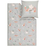 s.Oliver OTROŠKA POSTELJNINA 140/200 cm saten svetlo siva | Shoptok.si