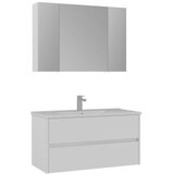 Hanah home Kupatilski ormarić sa umivaonikom i ogledalom (2 komada) Side 100 v3 633 | Eponuda.com