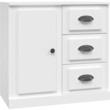 vidaXL Komoda bela 70x35,5x67,5 cm inženirski les, (20653602) Cene