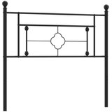  Metalno uzglavlje crno 107 cm | shoptok.hr