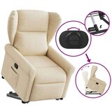  Naslonjač na podizanje od tkanine krem | shoptok.hr