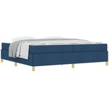  Postelja z vzmetnico Modra in temno modra in bela 200 x 200 cm | Shoptok.si