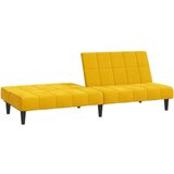  Kavč dvosed z ležiščem rumen žamet, (21038143) | Shoptok.si
