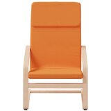  Stolica za opuštanje s tabureom od tkanine boja tamnožuta | shoptok.hr