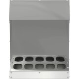 Hranilica za piliće Srebrno 30 x 30 x 39 cm Cinkani čelik | Eponuda.ba
