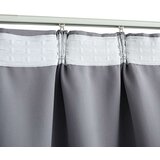  Zavjese za zamračivanje s kukama 2 kom sive 140 x 175 cm | shoptok.hr
